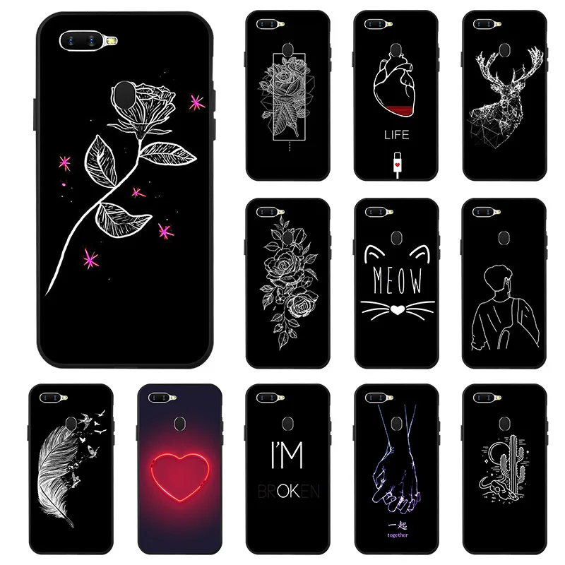 6.2'' Silicone Soft Print Phone Case For OPPO A7 OPPOA7 CPH1901 Case TPU Black cover For OPPO A5S A7 A 7 case For OPPO AX7
6.2'' Silicone Soft Print Phone Case For OPPO A7 OPPOA7 CPH1901 Case TPU Black cover For OPPO A5S A7 A 7 case For OPPO AX7