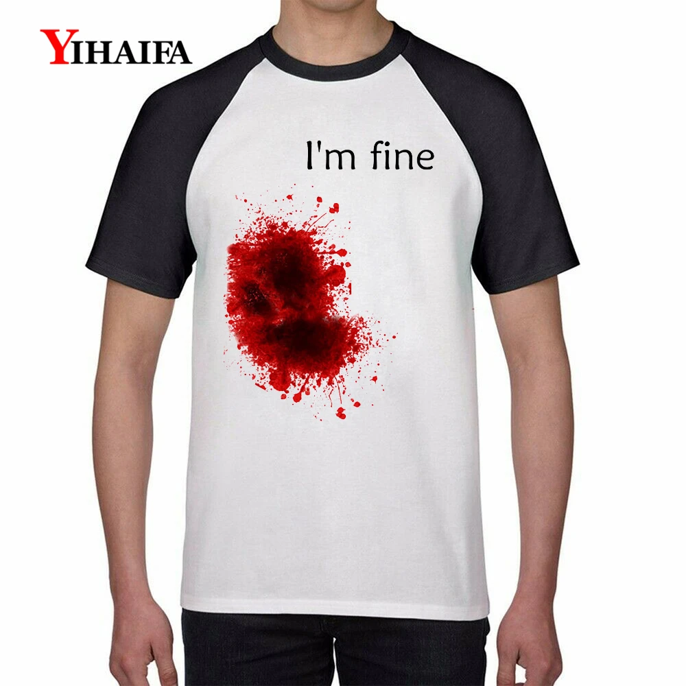 Mens T Shirts 3D Print Funny Letters I am Fine Graphic Tees Hip Hop Halloween Tee White Tops Casual Unisex T-shirt
Mens T Shirts 3D Print Funny Letters I am Fine Graphic Tees Hip Hop Halloween Tee White Tops Casual Unisex T-shirt