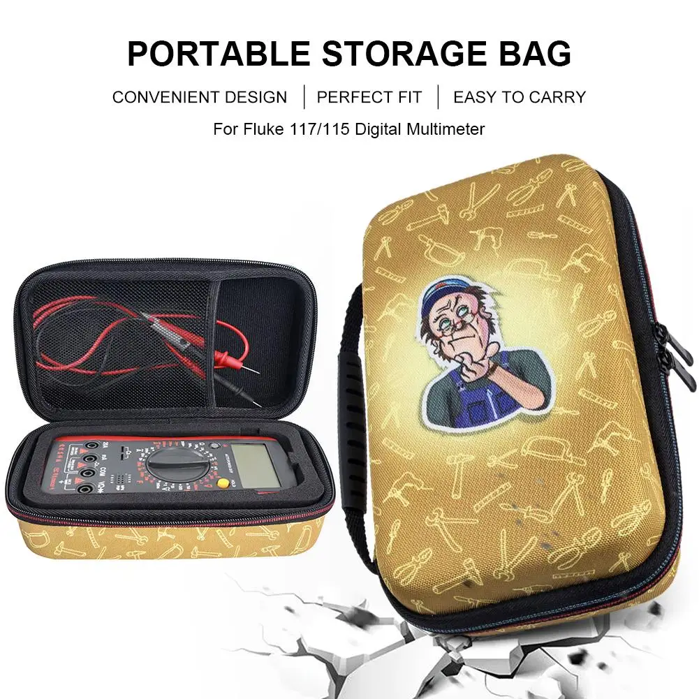 Hard Travel Case For Fluk Digital Multimeter 117/115/116/114/113 Shockproof Multimeter Storage Box Organizer For Fluk 117/115
Hard Travel Case For Fluk Digital Multimeter 117/115/116/114/113 Shockproof Multimeter Storage Box Organizer For Fluk 117/115