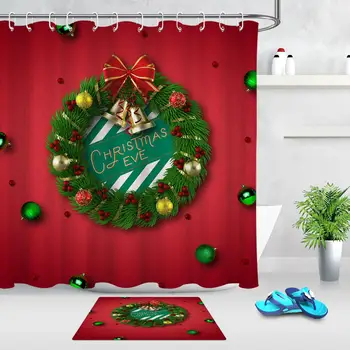 Christmas Shower Curtain Bathroom Carpet Printed Waterproof Curtains Christmas Decoration for Home High Quality New Year
Christmas Shower Curtain Bathroom Carpet Printed Waterproof Curtains Christmas Decoration for Home High Quality New Year