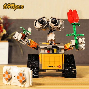 695PCS WALL E City Creative RC Robot Electric Building Blocks Technic Remote Control Intelligent Robot Bricks Toys For Children
695PCS WALL E City Creative RC Robot Electric Building Blocks Technic Remote Control Intelligent Robot Bricks Toys For Children
