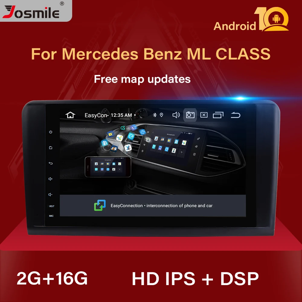 2 Din Android 10 автомобильный мультимедийный плеер для Mercedes Benz CLASS ML W164 X164 ML350 ML300GL500 ML320