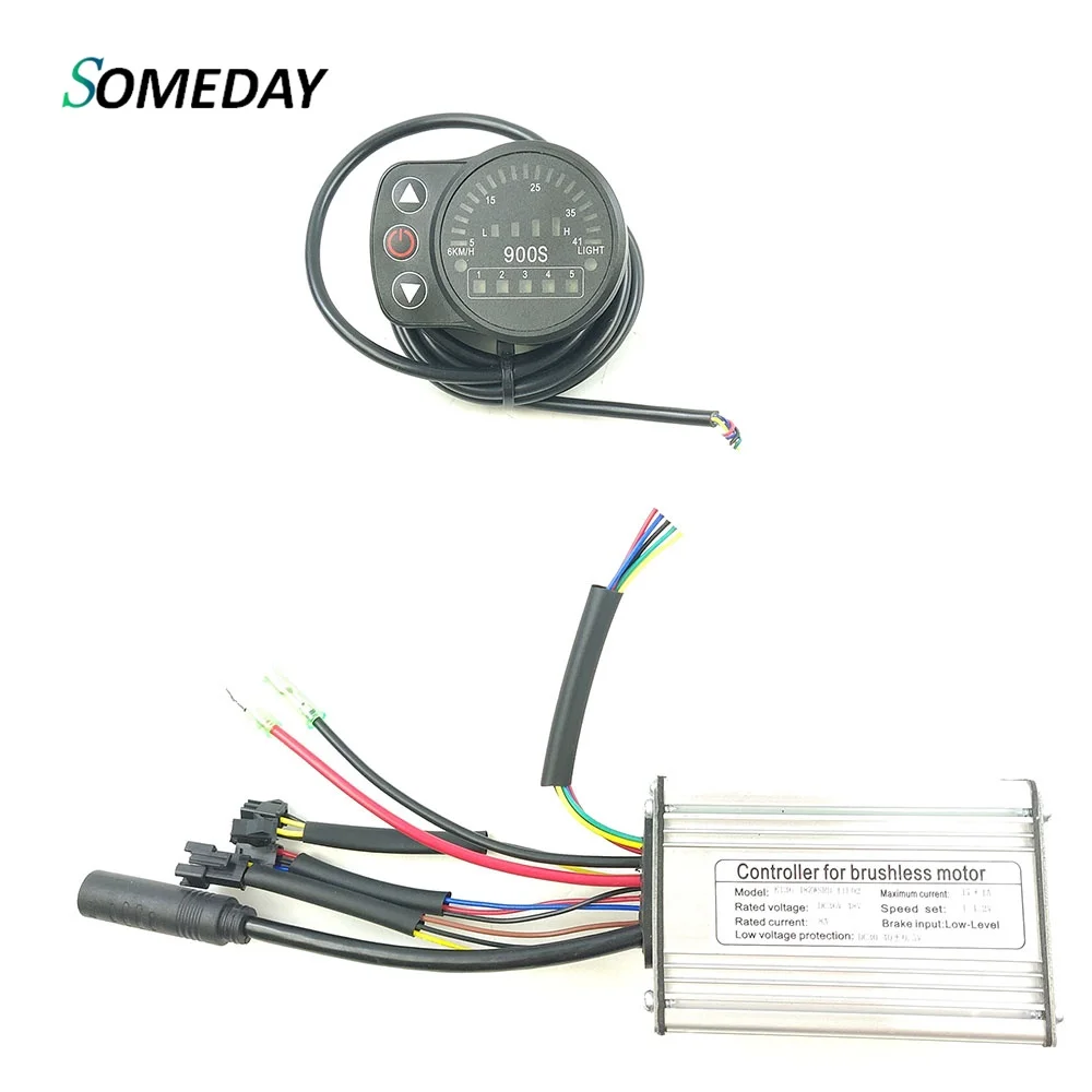 SOMEDAY 36V/48V 17A Electric Bicycle Square Wave Controller and 24V 36V 48V Electric Bike KT LED or LCD Display for Ebike Kit 
SOMEDAY 36V/48V 17A Electric Bicycle Square Wave Controller and 24V 36V 48V Electric Bike KT LED or LCD Display for Ebike Kit