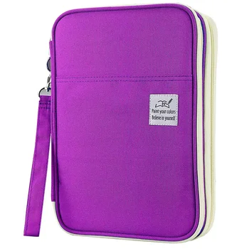 192 Slots Large Capacity Pencil Bag Case Organizer Cosmetic Bag for Colored Pencil Watercolor Pen Markers(Purple) 
192 Slots Large Capacity Pencil Bag Case Organizer Cosmetic Bag for Colored Pencil Watercolor Pen Markers(Purple)