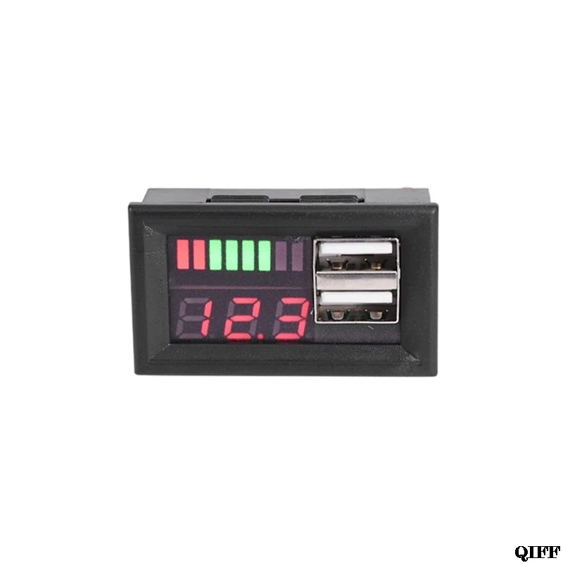 Red LED Digital Display Voltmeter Mini Voltage Meter Battery Tester Panel for DC 12V Cars Motorcycles Vehicles USB 5V2A Output
Red LED Digital Display Voltmeter Mini Voltage Meter Battery Tester Panel for DC 12V Cars Motorcycles Vehicles USB 5V2A Output