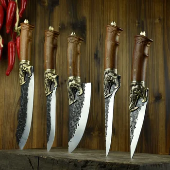 Kitchen Knives Set Handmade Sharp Fixed Blade Boning Slicing Chef Knife Chinese Meat Cleaver Cutter Cooking Tools
Kitchen Knives Set Handmade Sharp Fixed Blade Boning Slicing Chef Knife Chinese Meat Cleaver Cutter Cooking Tools