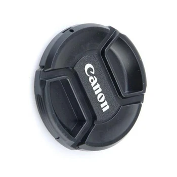 

1Pc Snap-on front 58mm len cap cover straps for canon eos EF 18-55-250 Black center pinch Snap-on cap cover for canon/nikon Lens