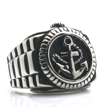 Man's 316L Stainless Steel Anchor Ring 
Man's 316L Stainless Steel Anchor Ring