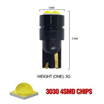 4pcs Car LED width light T10 3030 4SMD reading light license plate light
4pcs Car LED width light T10 3030 4SMD reading light license plate light