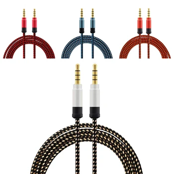 1.5 meter high-grade braided metal o cable 3.5 mm AUX o cable 
1.5 meter high-grade braided metal o cable 3.5 mm AUX o cable