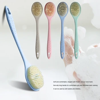 Soft Bath Shower Brush SPA Body Exfoliating Massager Back Cleaning Scrubber with Long Wheat Straw Handle Shower Spa Bath Brush
Soft Bath Shower Brush SPA Body Exfoliating Massager Back Cleaning Scrubber with Long Wheat Straw Handle Shower Spa Bath Brush