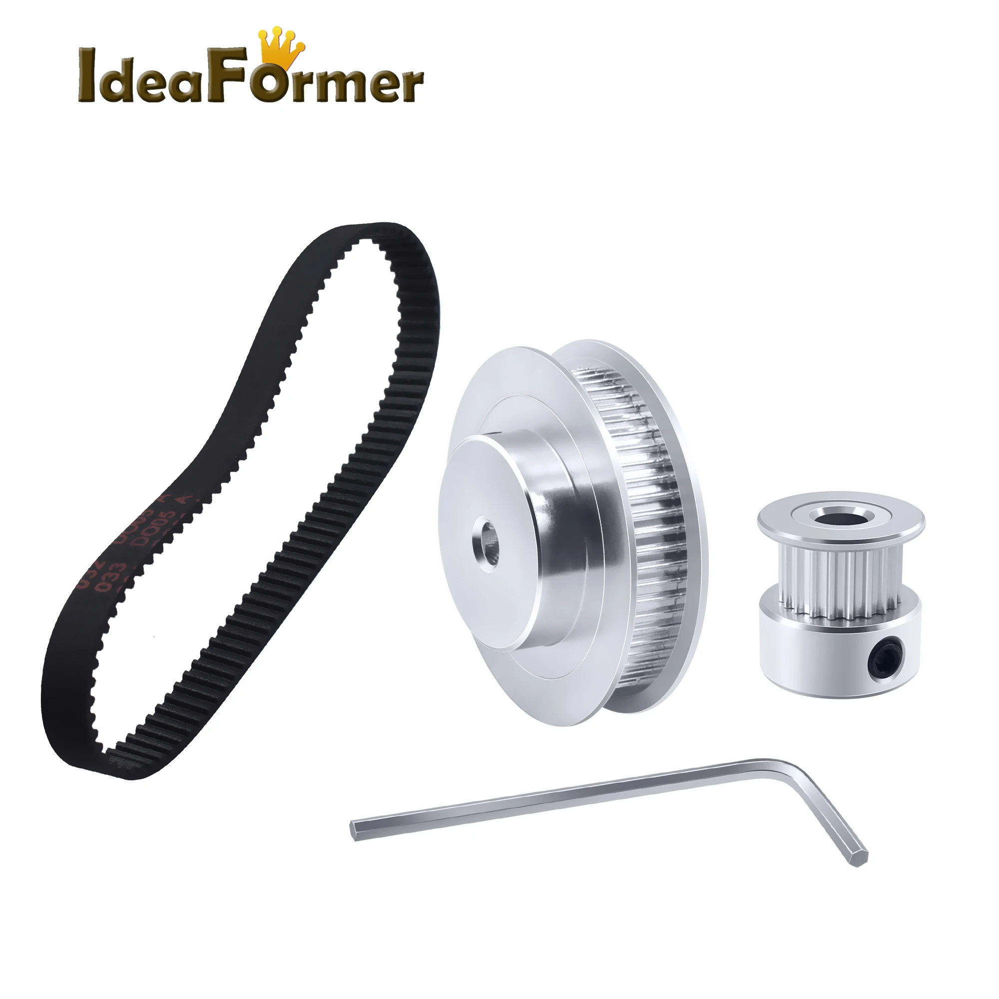 Timing Belt Pulley GT2 60teeth 20teeth Reduction 3:1/1:3 3D printer accessorie belt width 6mm Bore 5&8 with inner hexagon wrench
Timing Belt Pulley GT2 60teeth 20teeth Reduction 3:1/1:3 3D printer accessorie belt width 6mm Bore 5&8 with inner hexagon wrench