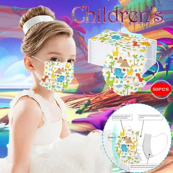 50Pcs Kids Disposable Face Mask Cute Dinosaur Print Non-Woven 3 Layer Face Masks For Germ Protection Mascarillas Flag Bandana
50Pcs Kids Disposable Face Mask Cute Dinosaur Print Non-Woven 3 Layer Face Masks For Germ Protection Mascarillas Flag Bandana