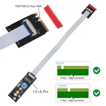 12+6 Pin to M.2 Key A+E NGFF Adapter Cable for Wireless WIFI Card for OS for Hackintosh Extension Cord
12+6 Pin to M.2 Key A+E NGFF Adapter Cable for Wireless WIFI Card for OS for Hackintosh Extension Cord