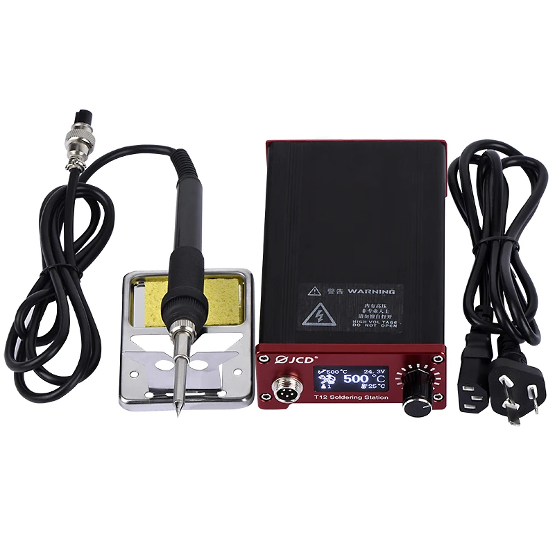 JCD T12 Electric Soldering Iron LCD Adjustable Temperature Soldering Iron Solder Tip Stand Welding Electronics diy kit ac220v
JCD T12 Electric Soldering Iron LCD Adjustable Temperature Soldering Iron Solder Tip Stand Welding Electronics diy kit ac220v