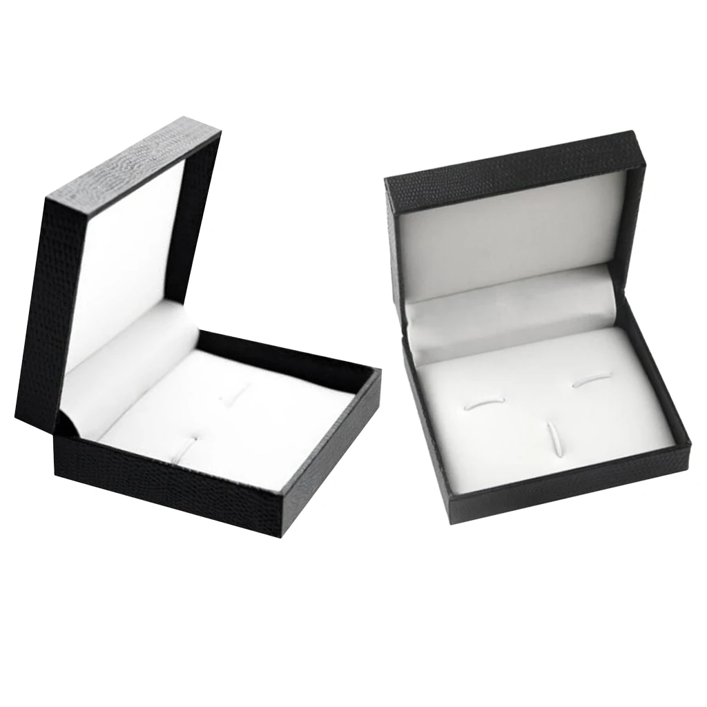 2 pcs PU Leather Interior Classic Snakeskin Texture Cufflinks Tie Clip Box Jewelry Packaging 2 pcs PU Leather Interior Classic Snakeskin Texture Cufflinks Tie Clip Box Jewelry Packaging