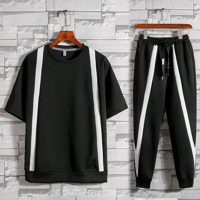 2019 Summer New Products Fashion Man Casual Loose-Fit-Style Mixed Colors Short-sleeved T-shirt Capri Ankle Banded Pants Set Tz71
2019 Summer New Products Fashion Man Casual Loose-Fit-Style Mixed Colors Short-sleeved T-shirt Capri Ankle Banded Pants Set Tz71