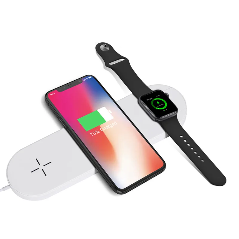 10w 3 in 1 Qi Wireless Charger For iPhone X XS MAX XR 8 Fast Wireless Full load Charging Pad for Airpods Apple Watch 4 3 2 1