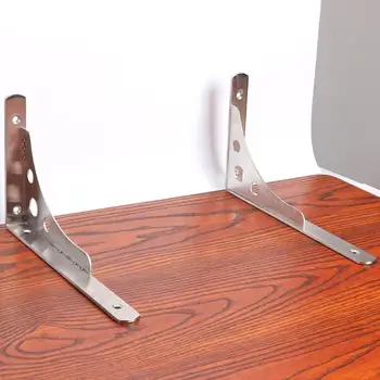2pcs Widened Thickened Angle Bracket Stainless Steel Anti-rust Wall Triangular Bracket Bookshelf Rack Furniture Hardware