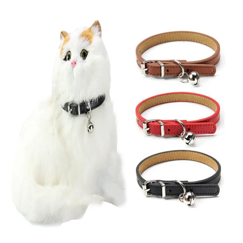 pet cat leather bell collar with accessories wear comfortable adjustable belt collar suit for small medium pets puppy and kitten
pet cat leather bell collar with accessories wear comfortable adjustable belt collar suit for small medium pets puppy and kitten