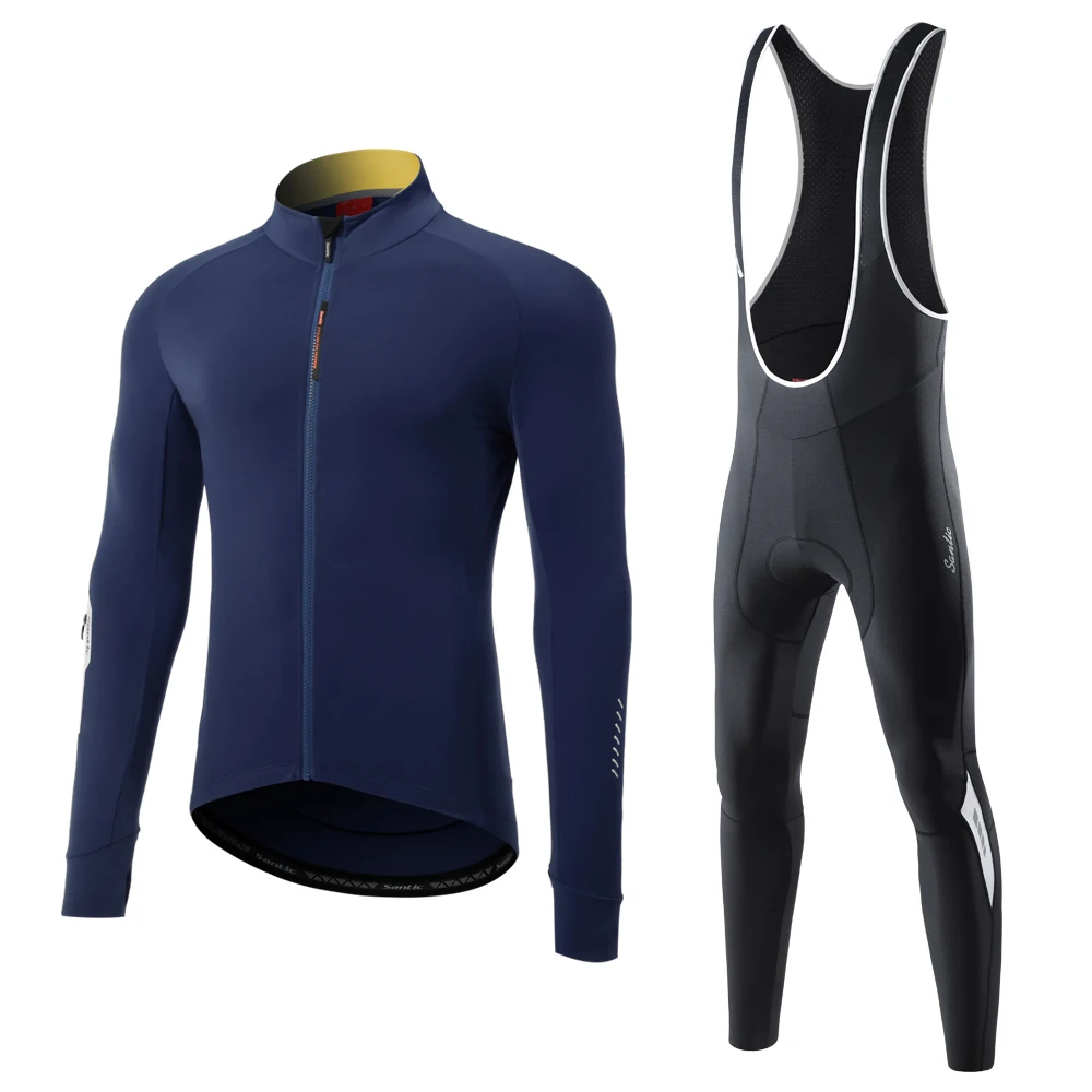Santic Men's Cycling Suits Long Sleeve Jersey Bicycle Keep Warm Jackets MTB Road Bib Winter Riding Windproof Long Sleeve Suits
Santic Men's Cycling Suits Long Sleeve Jersey Bicycle Keep Warm Jackets MTB Road Bib Winter Riding Windproof Long Sleeve Suits