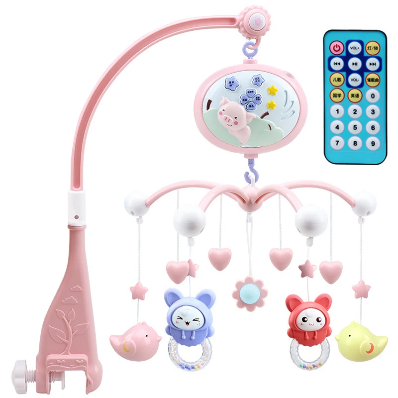 Baby Toys Crib Mobiles Rattles Music Educational Toys Bed Bell Carousel for Cots Projection Infant 0-12 Months 
Baby Toys Crib Mobiles Rattles Music Educational Toys Bed Bell Carousel for Cots Projection Infant 0-12 Months