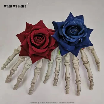 When We Retro Flower Skull Skeleton Hand Bone Claw Hairpin For Girl Hair Accessories QY0536 Haloween Party Hair Clip Women
When We Retro Flower Skull Skeleton Hand Bone Claw Hairpin For Girl Hair Accessories QY0536 Haloween Party Hair Clip Women