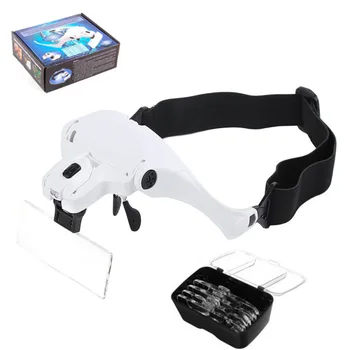 Eyelash Extension 5 Lens Adjustable Headband Magnifying Glass Magnifier With LED Light lamp Magnifying Glasses For False Lashes
Eyelash Extension 5 Lens Adjustable Headband Magnifying Glass Magnifier With LED Light lamp Magnifying Glasses For False Lashes