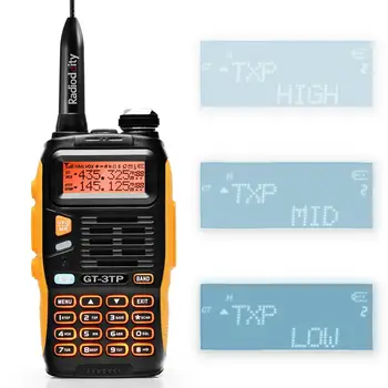 Baofeng GT-3TP 1/4 / 8Watt High Power Dual-Band Ham Two-way Radio Walkie Talkie with Car Charger Vhf Marine Radio CB Radio
Baofeng GT-3TP 1/4 / 8Watt High Power Dual-Band Ham Two-way Radio Walkie Talkie with Car Charger Vhf Marine Radio CB Radio