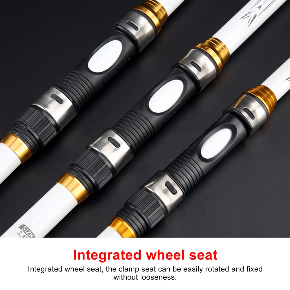 Pen - New Fishing Pole 2.4M/2.7M/3.0M/3.6M, Hard FRP Carbon Fiber Telescopic Fishing Rod