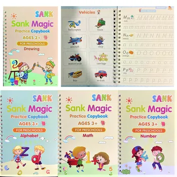 Reusable Children 3D Copybook For Calligraphy Numbers 0-10 Handwriting Books Learning Math Writing Practice Book For kids Toys
Reusable Children 3D Copybook For Calligraphy Numbers 0-10 Handwriting Books Learning Math Writing Practice Book For kids Toys
