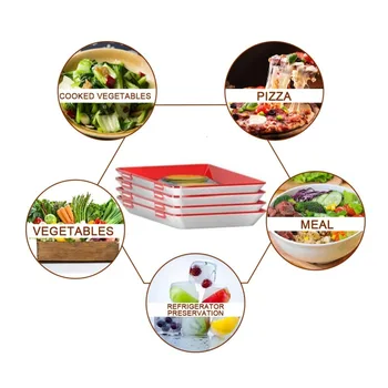 6pcs Clever Tray Creative Food Preservation Tray Kitchen Container Storage Tray Refrigerator Freshing Food Storage Container
6pcs Clever Tray Creative Food Preservation Tray Kitchen Container Storage Tray Refrigerator Freshing Food Storage Container