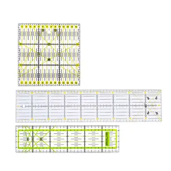 3Pcs/Set Clear Quilting Yardstick Rulers Patchwork Sewing Ruler Cutting Tool Set Craft DIY
3Pcs/Set Clear Quilting Yardstick Rulers Patchwork Sewing Ruler Cutting Tool Set Craft DIY