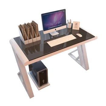 High quality stainless steel office study tempered glass table home computer game table computer host storage table
High quality stainless steel office study tempered glass table home computer game table computer host storage table