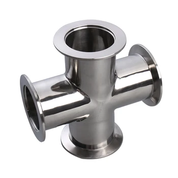 KF Quick-fit Four-way 304 Stainless Steel Vacuum Reducing Flange Internal and External Mirror Polishing KF10 1625 40 50
KF Quick-fit Four-way 304 Stainless Steel Vacuum Reducing Flange Internal and External Mirror Polishing KF10 1625 40 50