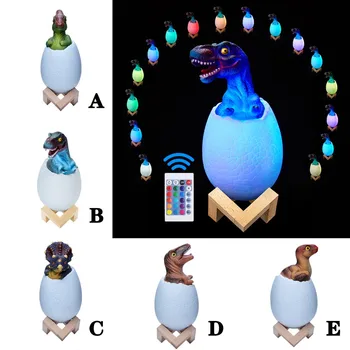 1X Dinosaur Light Creative 3D 3 colors + touch + pat Dinosaur 16 Color Remote Control Color Change USB Night Light for home 2020
1X Dinosaur Light Creative 3D 3 colors + touch + pat Dinosaur 16 Color Remote Control Color Change USB Night Light for home 2020