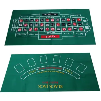 Double-sided Game Tablecloth Russian Roulette & Blackjack Gambling Table Mat
Double-sided Game Tablecloth Russian Roulette & Blackjack Gambling Table Mat