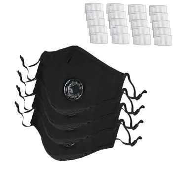 4pc Mask+20 Filter Reusable Facemask With Breathable Valve Safety Carbon Activated Outdoor Pm 2.5 Anti-Pollution Cycling Mask
4pc Mask+20 Filter Reusable Facemask With Breathable Valve Safety Carbon Activated Outdoor Pm 2.5 Anti-Pollution Cycling Mask