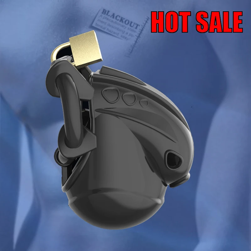 

BLACKOUT 2021 New Male Fully Restraint Chastity Device Silicone Cock Cage Adjustable Cuff Penis Ring Anti-off Belt Sex Toys