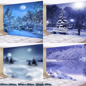 Beautiful Winter Natural Tapestry Snowy background Landscape Tapestry Hanging for Bedroom Living Room 150X100cm/150X130cm
Beautiful Winter Natural Tapestry Snowy background Landscape Tapestry Hanging for Bedroom Living Room 150X100cm/150X130cm