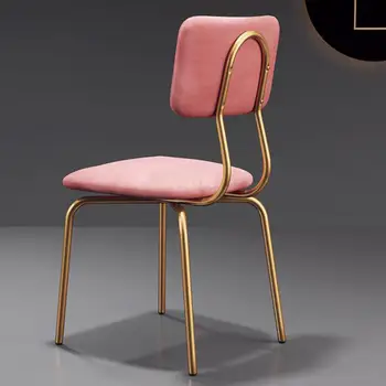 Dining Chair Modern Simple Ins Dressing Chair Dressing Stool Desk Chair Single Iron Art Light Luxury Restaurant Back Chair
Dining Chair Modern Simple Ins Dressing Chair Dressing Stool Desk Chair Single Iron Art Light Luxury Restaurant Back Chair