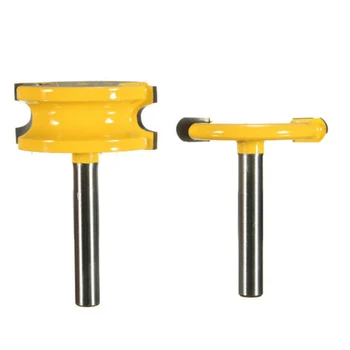 2PCS 1/4\" Shank 1/4\" Dia Canoe Flute Bead Router Bit Cutter Woodworking Tools