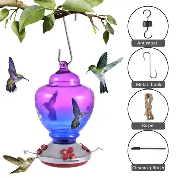 Bird Feeder Hummingbird Feeder Bird Perch For Outdoors Patio Hand Blown Glass Hummingbird Feeder For Garden Outdoors Patio
Bird Feeder Hummingbird Feeder Bird Perch For Outdoors Patio Hand Blown Glass Hummingbird Feeder For Garden Outdoors Patio