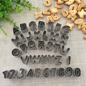 37pcs Number Letter Cookies Tools Alphabet Letter Number Cake Fondant Icing Cutter Mould Stainless Tools Set Adult Child
37pcs Number Letter Cookies Tools Alphabet Letter Number Cake Fondant Icing Cutter Mould Stainless Tools Set Adult Child