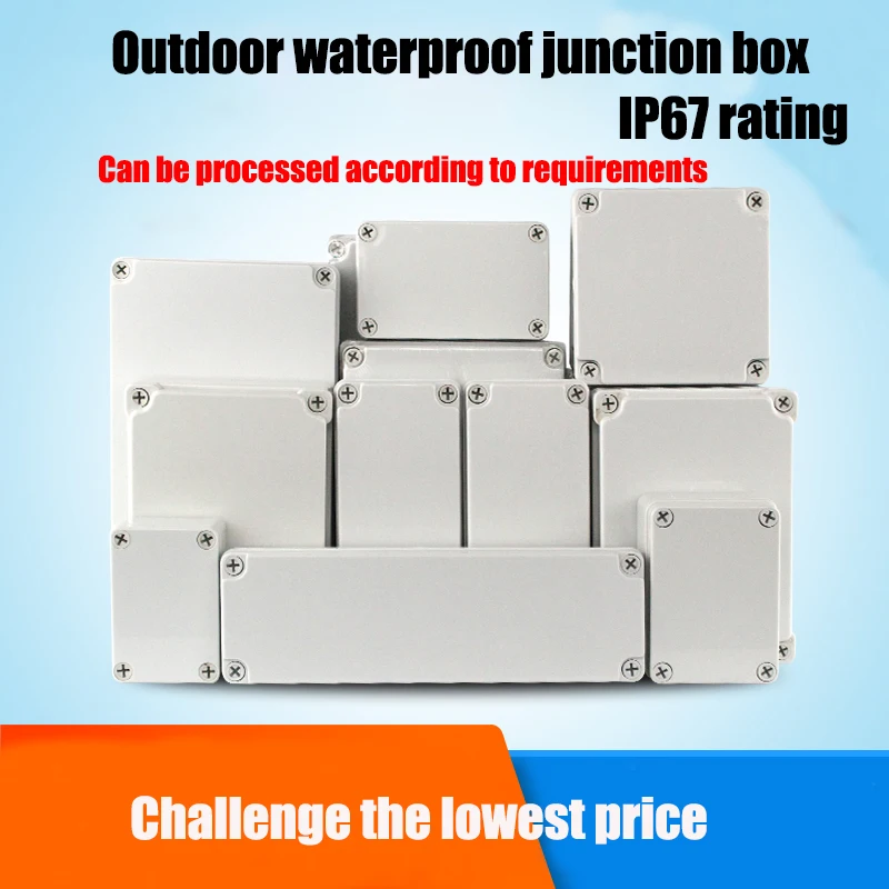 Waterproof Plastic Enclosure Box Electronic ip67 Project Instrument Case Electrical Project Box ABS Outdoor Junction Box Housing
Waterproof Plastic Enclosure Box Electronic ip67 Project Instrument Case Electrical Project Box ABS Outdoor Junction Box Housing