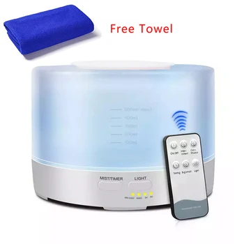 550ML Aroma Essential Oil Aromatherapy Diffuser With Wood Grain Remote Control Air Humidifier 7 Color LED Lights For Home Office
550ML Aroma Essential Oil Aromatherapy Diffuser With Wood Grain Remote Control Air Humidifier 7 Color LED Lights For Home Office