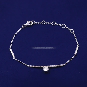 Tianyu gems 10k white gold moissanite bracelet Simple style moissanite hand chain
Tianyu gems 10k white gold moissanite bracelet Simple style moissanite hand chain