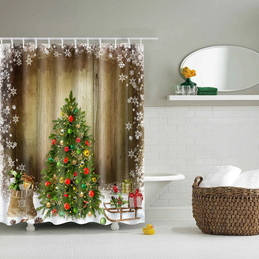 Christmas Series Digital Printing Creative Bath Curtain Christmas Bath Curtain Perfect Christmas Festival Decoration
Christmas Series Digital Printing Creative Bath Curtain Christmas Bath Curtain Perfect Christmas Festival Decoration