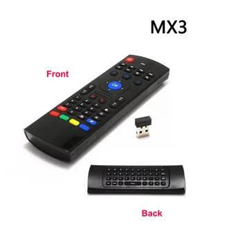 2.4G Wireless Arabic Russian Keyboard Controller Remote Control MX3 Air Mouse for Android TV Box/PC