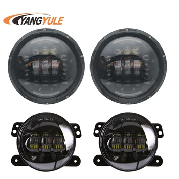 7 Inch LED Halo Headlights with Turn Signal Amber DRL White + 4inch LED Fog Lights with Halo Ring for Jeep Wrangler JK LJ Tj
7 Inch LED Halo Headlights with Turn Signal Amber DRL White + 4inch LED Fog Lights with Halo Ring for Jeep Wrangler JK LJ Tj